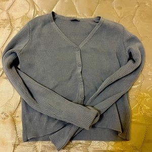 WORN ONLY ONCE- Brandy Melville light blue cardigan sweater shirt